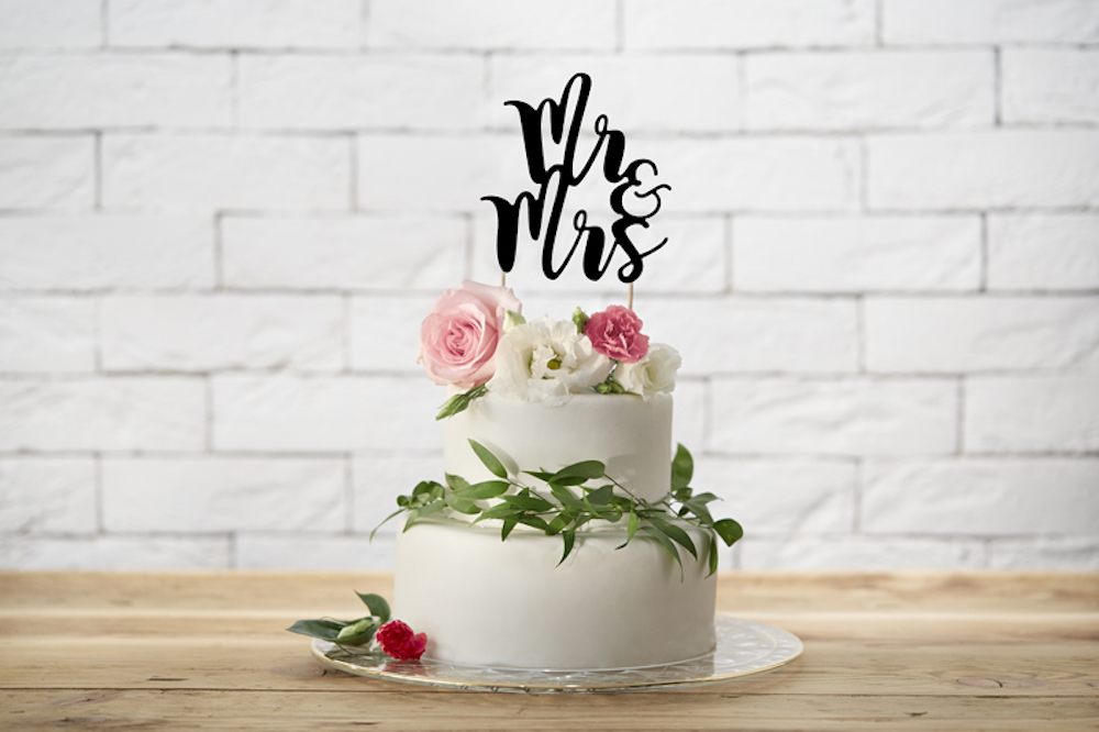 Cake Topper - Mr & Mrs - 25,5cm