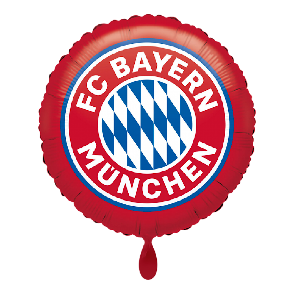 Folienballon rund - FC Bayern München Logo - 43cm