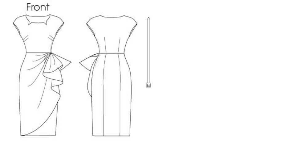 Butterick® Papierschnittmuster Retro`51 Kleid Damen B5880
