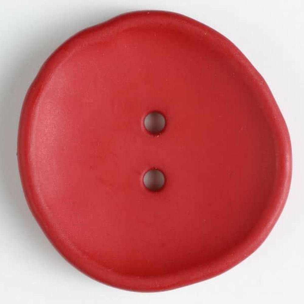 Kunststoffknopf unregelmäßig runde Form mit 2 Löchern  1 Stck.