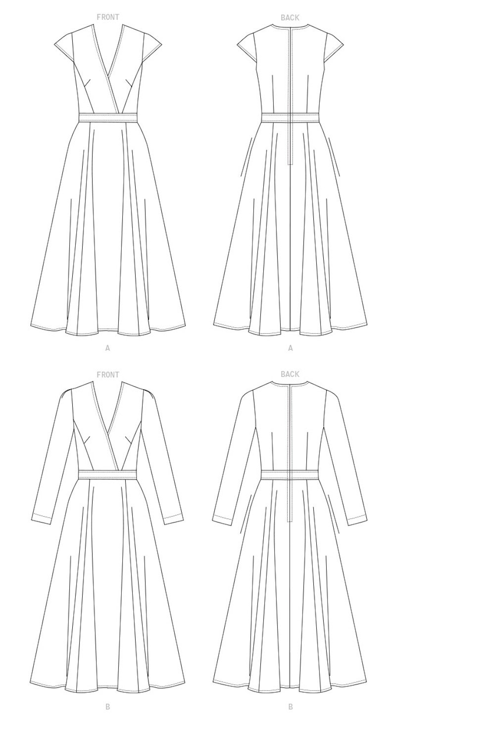 Vogue® Patterns Papierschnittmuster Damen Kleid V1672
