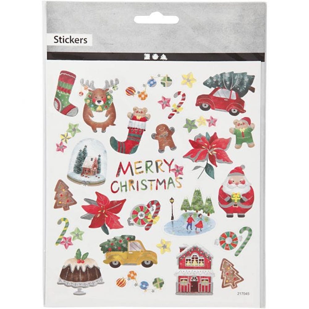 Sticker, Alles Weihnachten, 15x16,5 cm, 1 Bl.