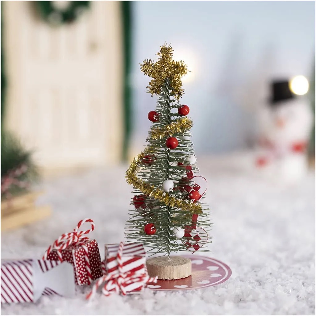 Mini Bastelset Wichteltür, Weihnachtsbaum, 1 Pck