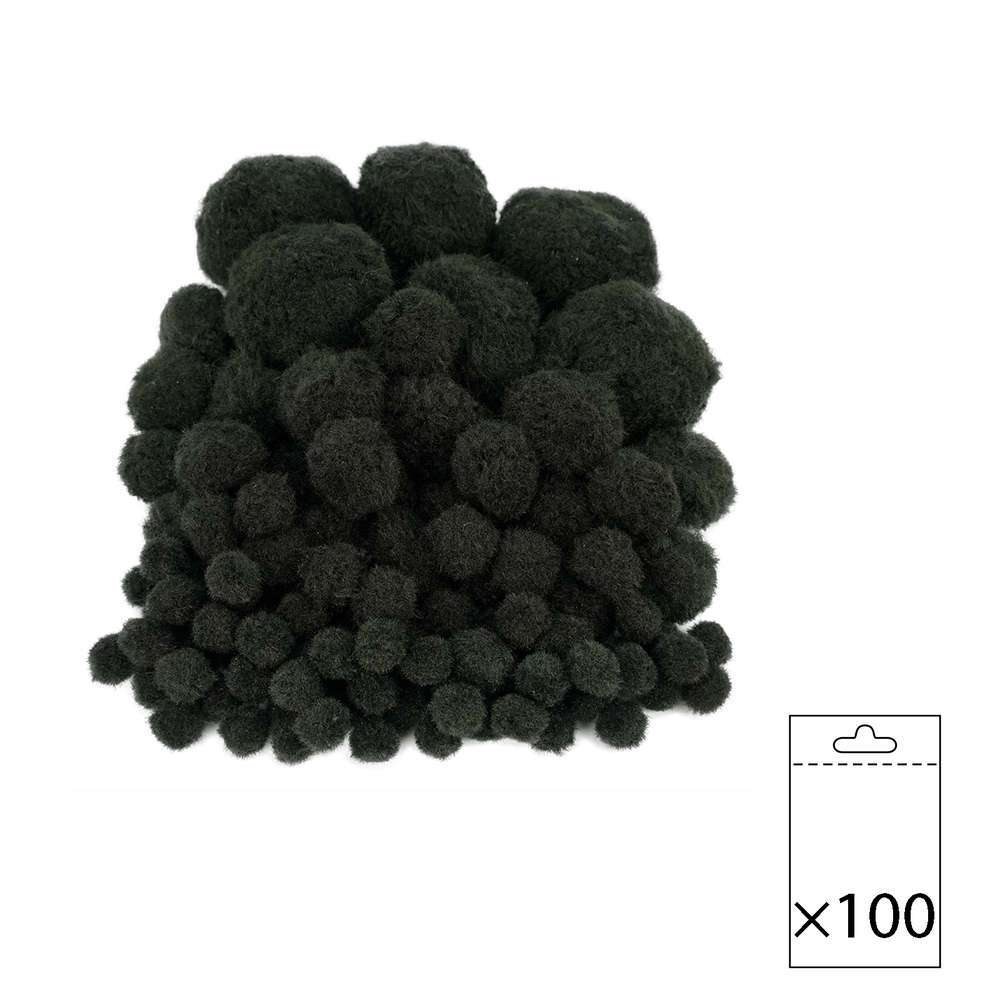 Pompons 10-45 mm 100 Stück