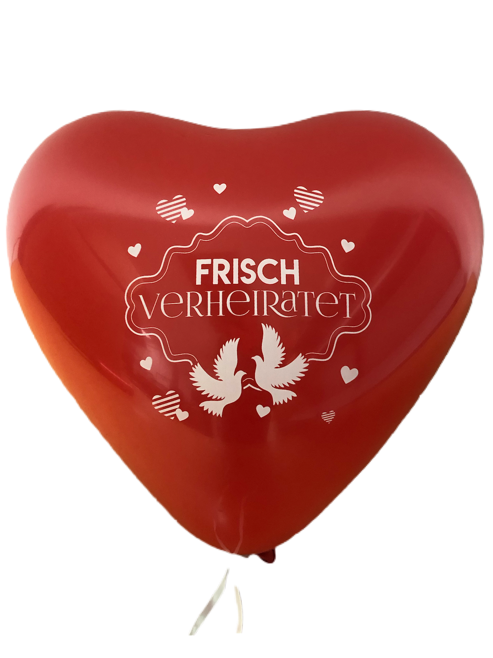 Latexballons Herz - Frisch verheiratet - 30cm, 100 Stück