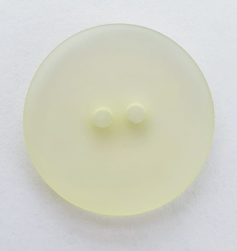 Polyesterknopf transparent, 2 Loch , 1 Stück