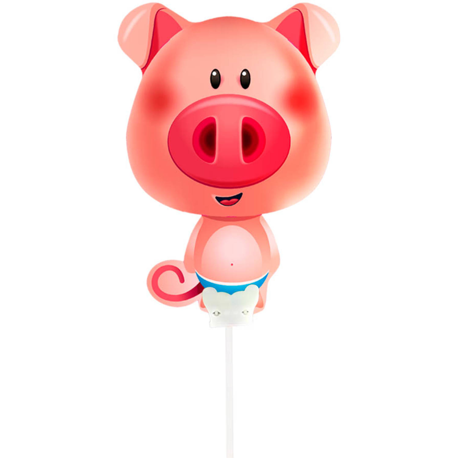 Mini-Figurballon Schwein - 34x25cm