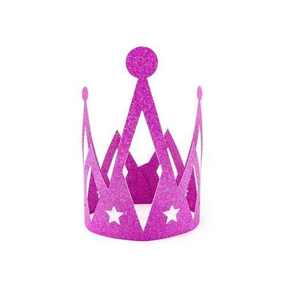 Partykrone - Prinzessin, Pink, Glitzer, 1 Stk.